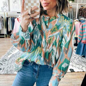Juniper Wave Dress Blouse